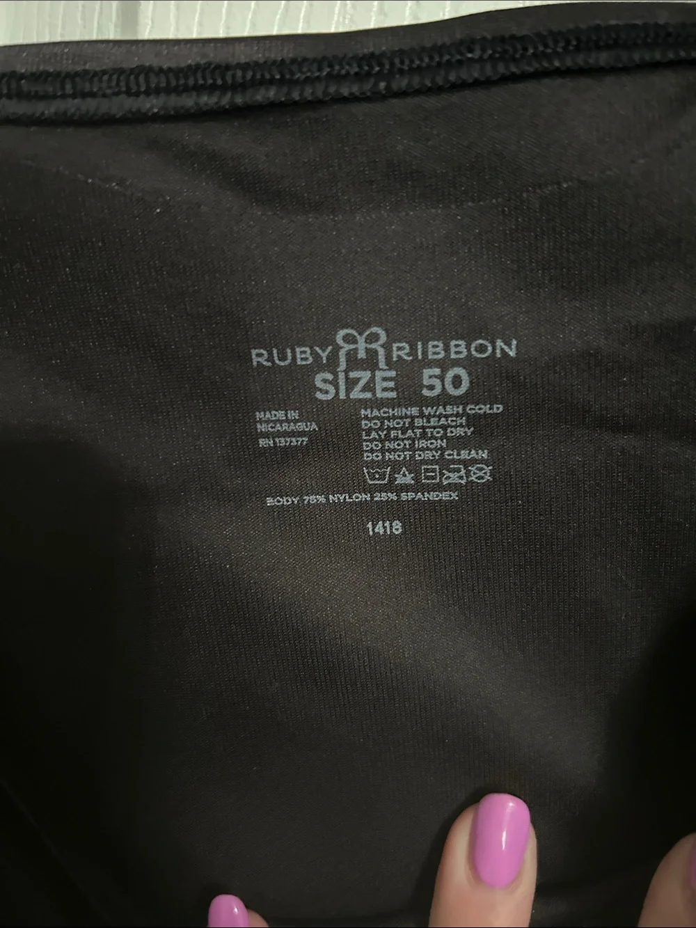 Ruby Ribbon Bra Tank Top - Picture 2 of 6